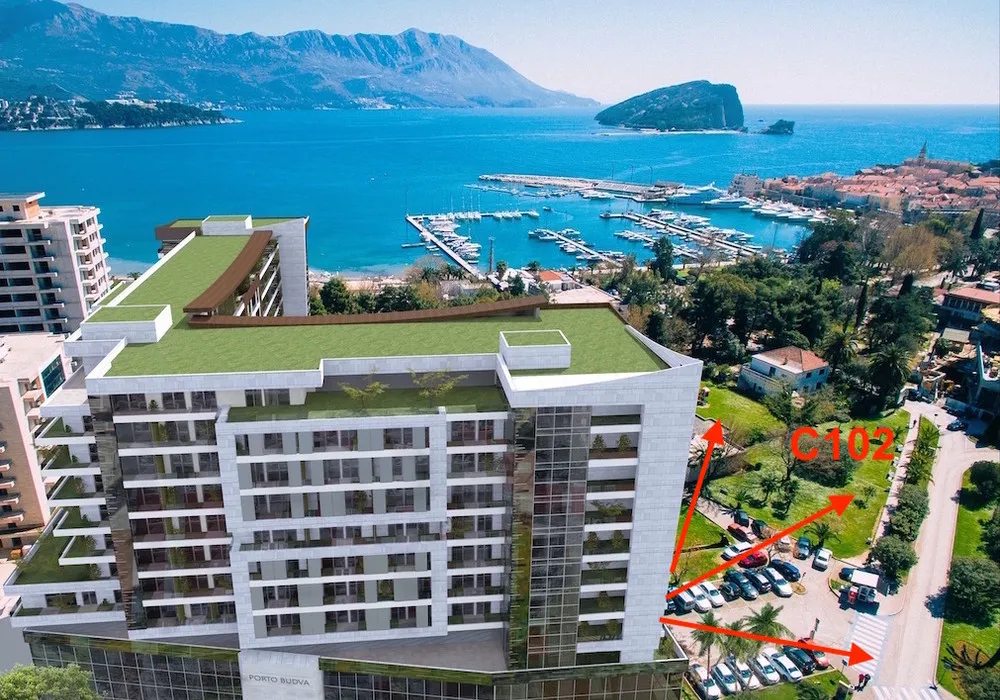 Stan na prodaju 2 собе, 72 m². Budva. 