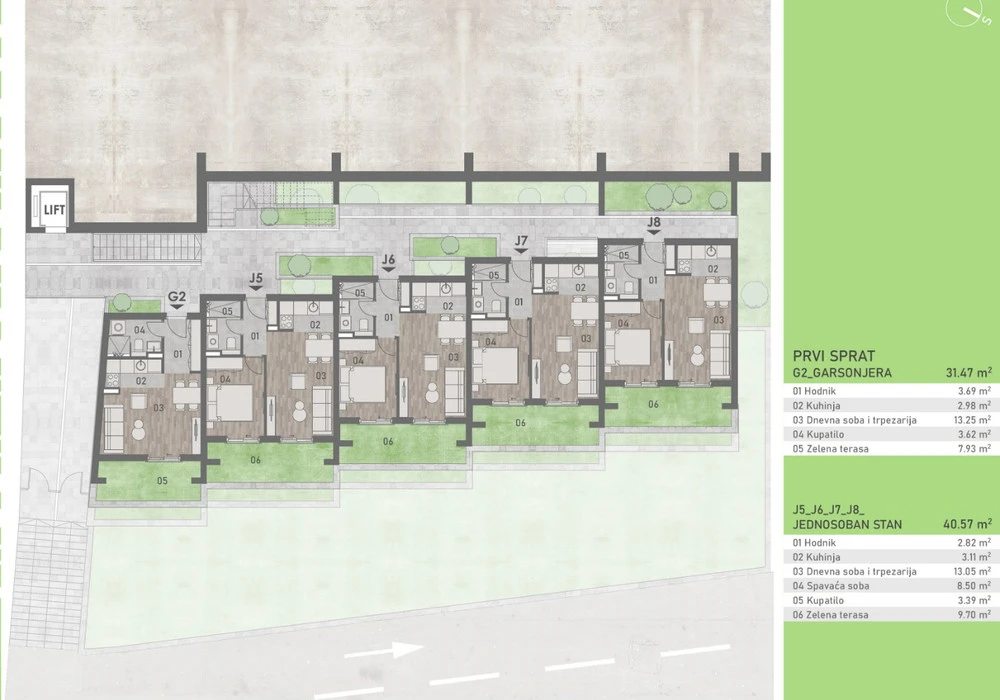 Apartments for sale 30 m². Herceg Novi. 