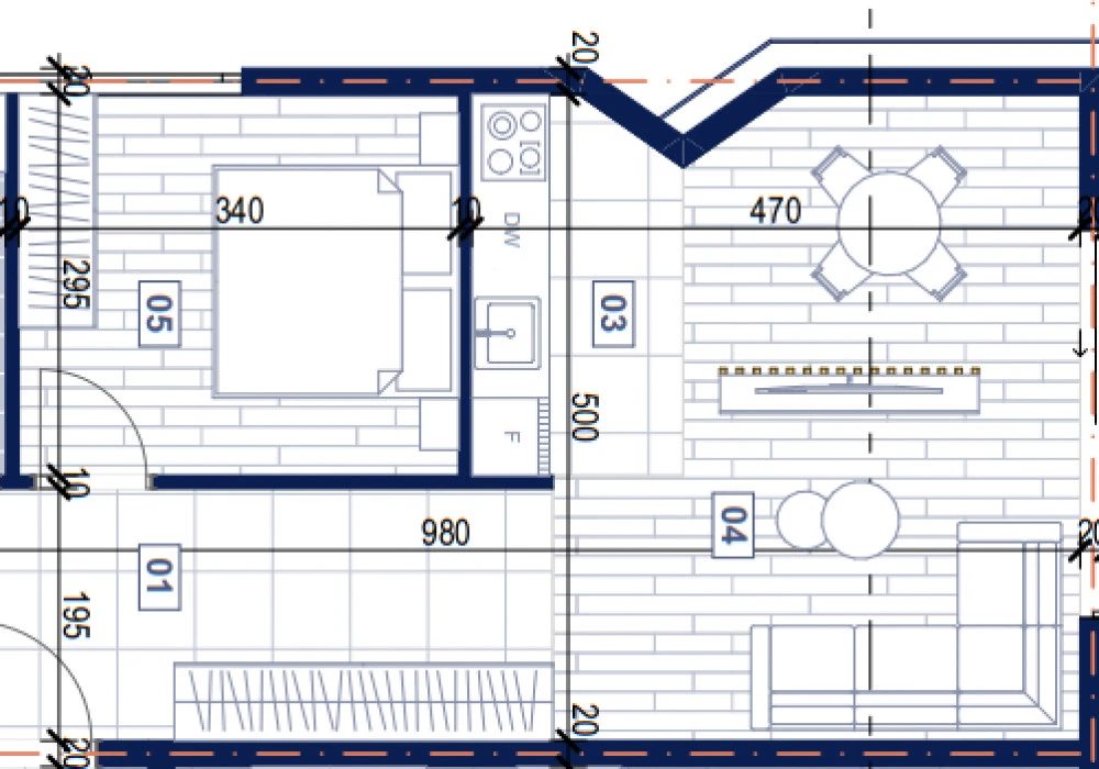 Apartments for sale 53 m². Rafailovici. 