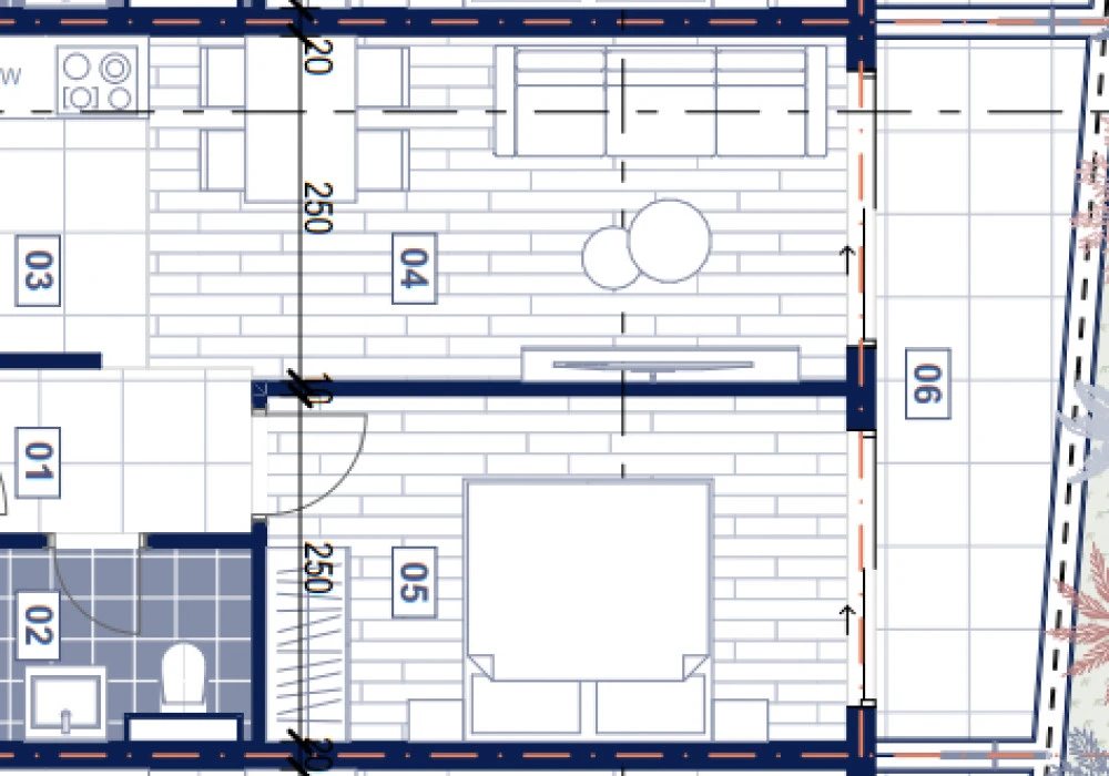 Stan na prodaju 42 m². Rafailovici. 