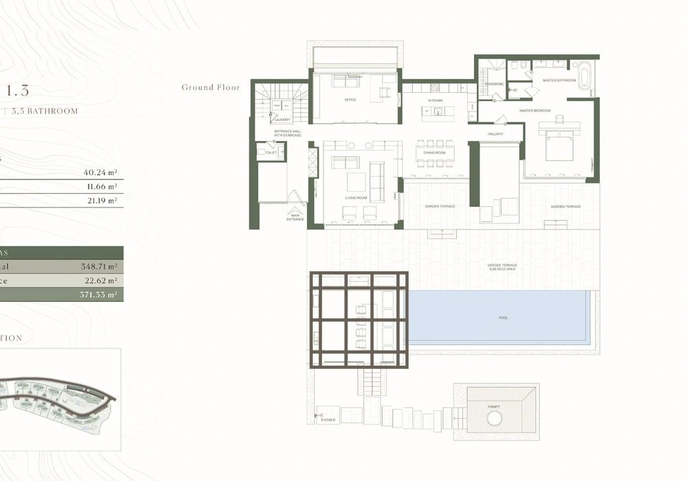 Kuća na prodaju 3 собе, 371 m². Lustica. 