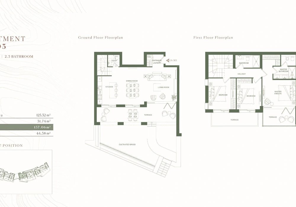 Stan na prodaju 3 собе, 202 m². Lustica. 