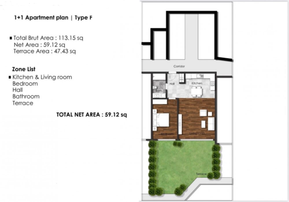 Apartments for sale 16403 m². Kumbor. 