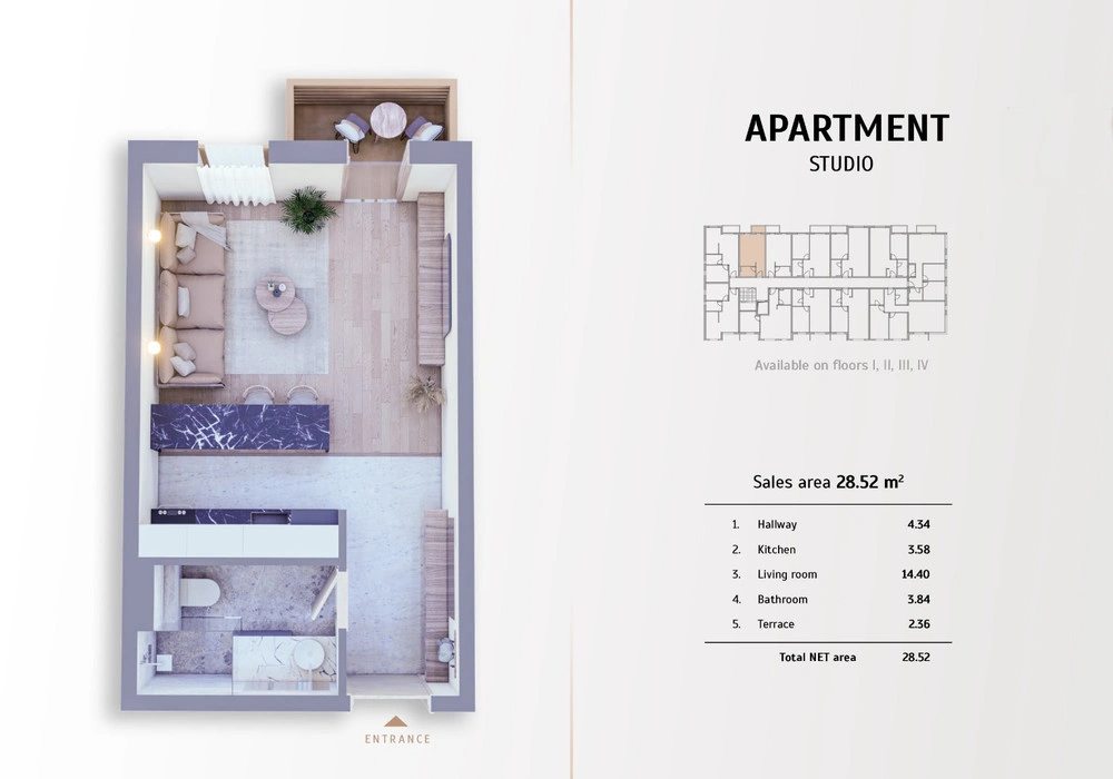 Apartments for sale 29 m². Kolašin. 