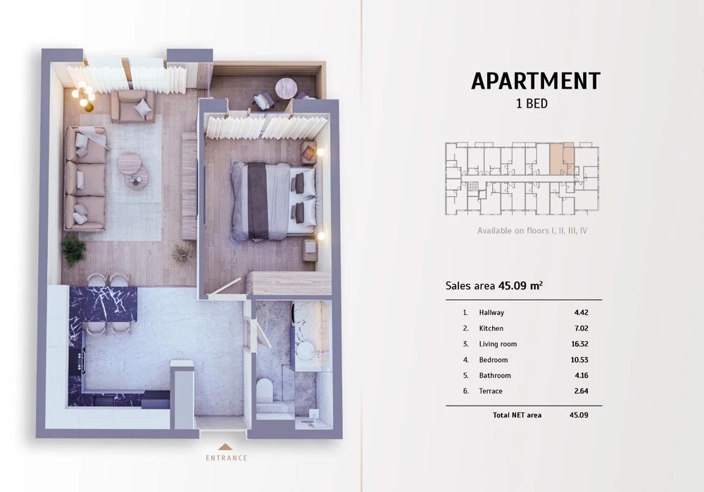 Apartments for sale 45 m². Kolašin. 