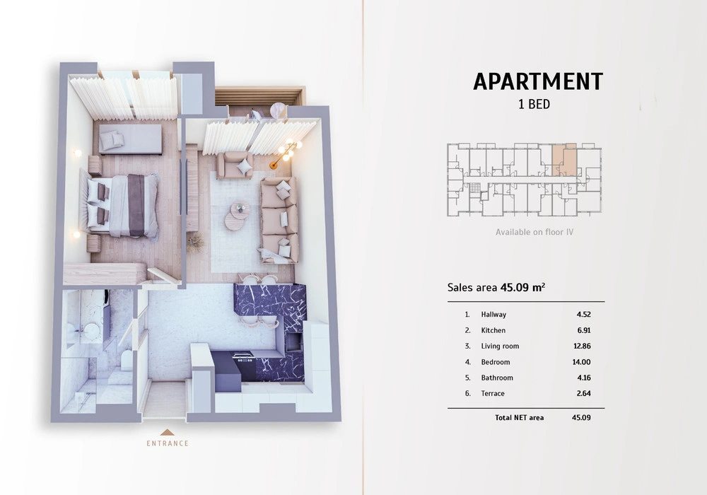 Apartments for sale 45 m². Kolašin. 