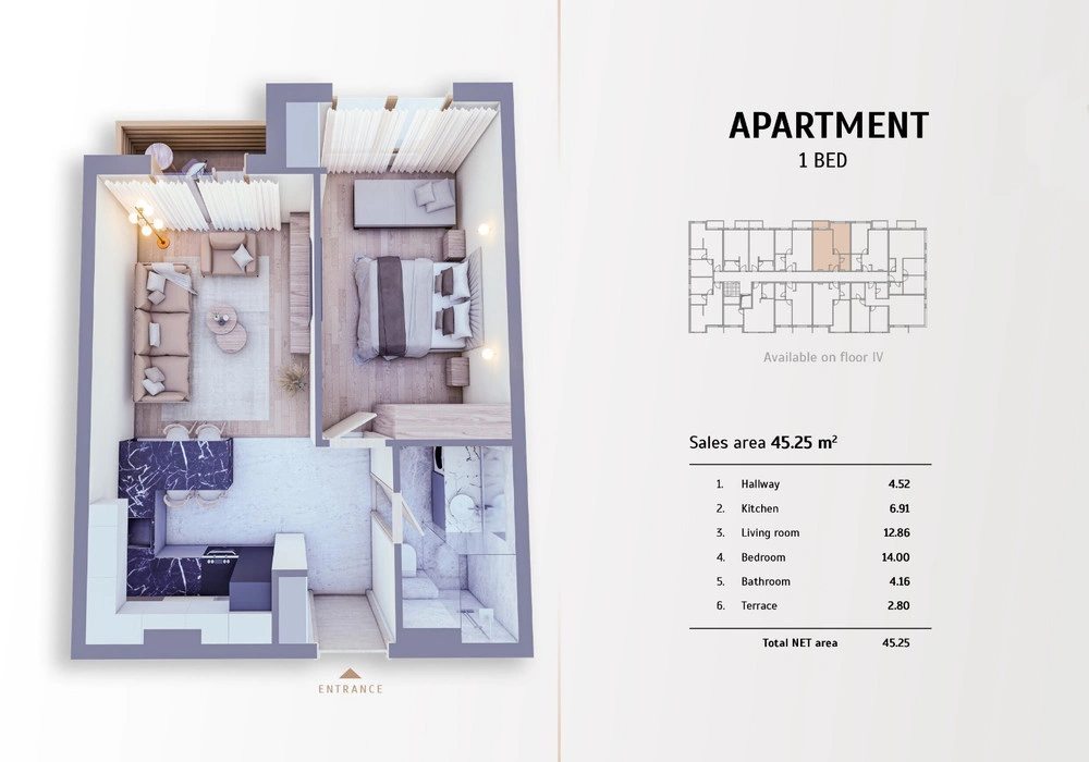 Stan na prodaju 45 m². Kolašin. 