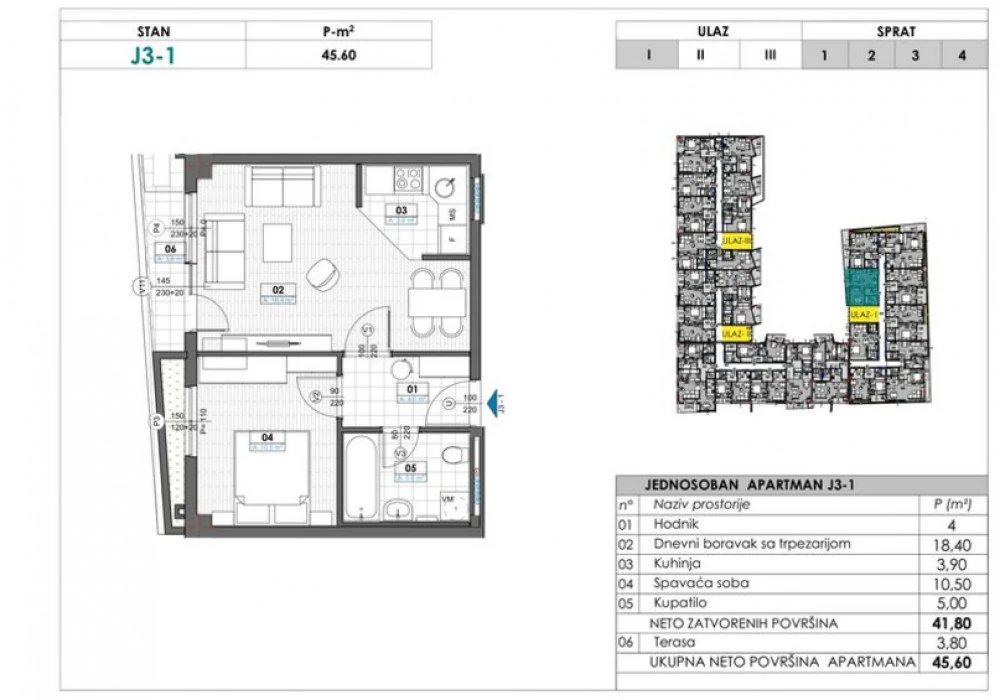 Apartments for sale 38 m². Tivat. 