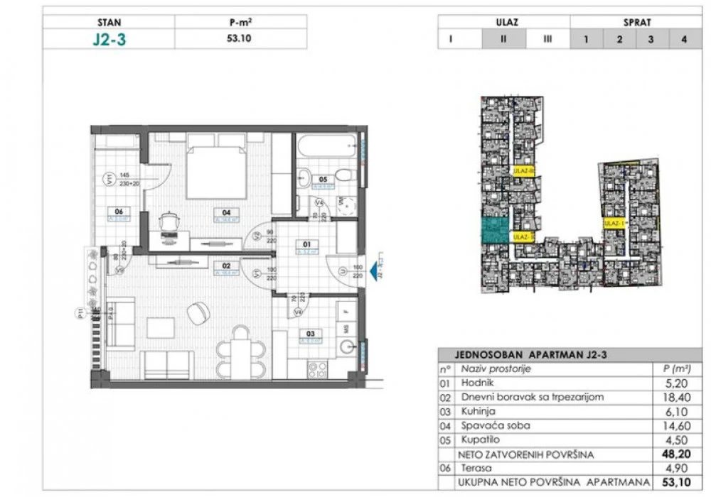 Apartments for sale 38 m². Tivat. 