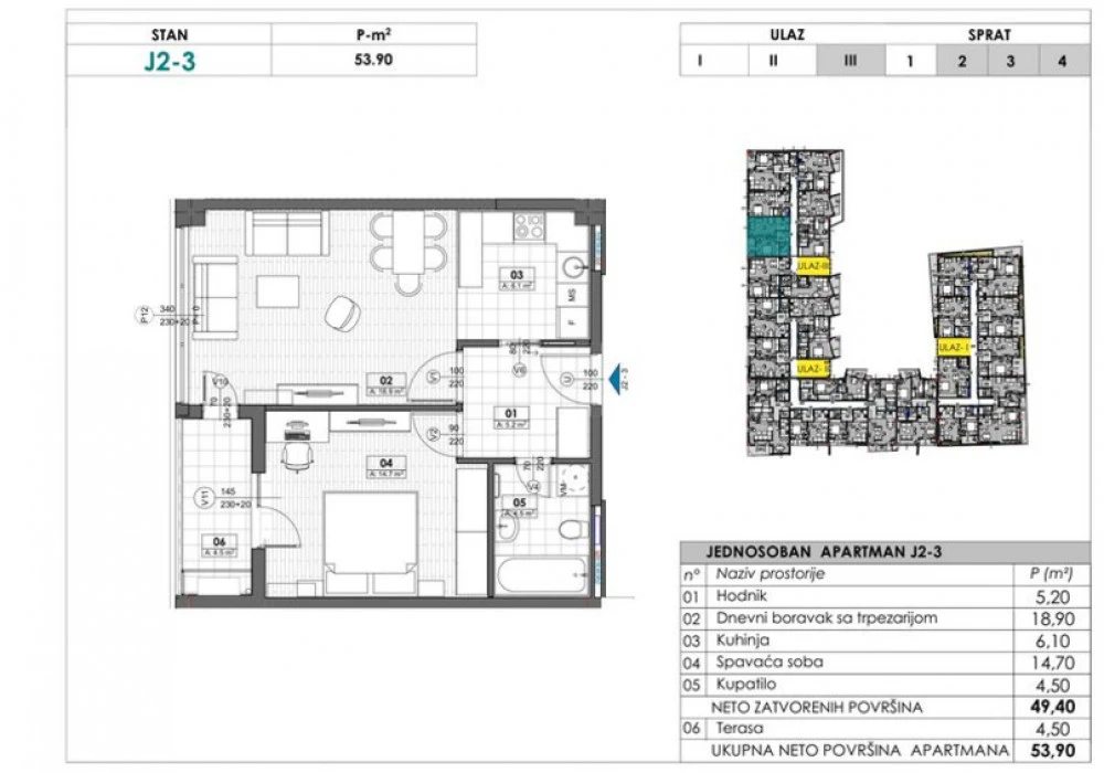 Stan na prodaju 38 m². Tivat. 