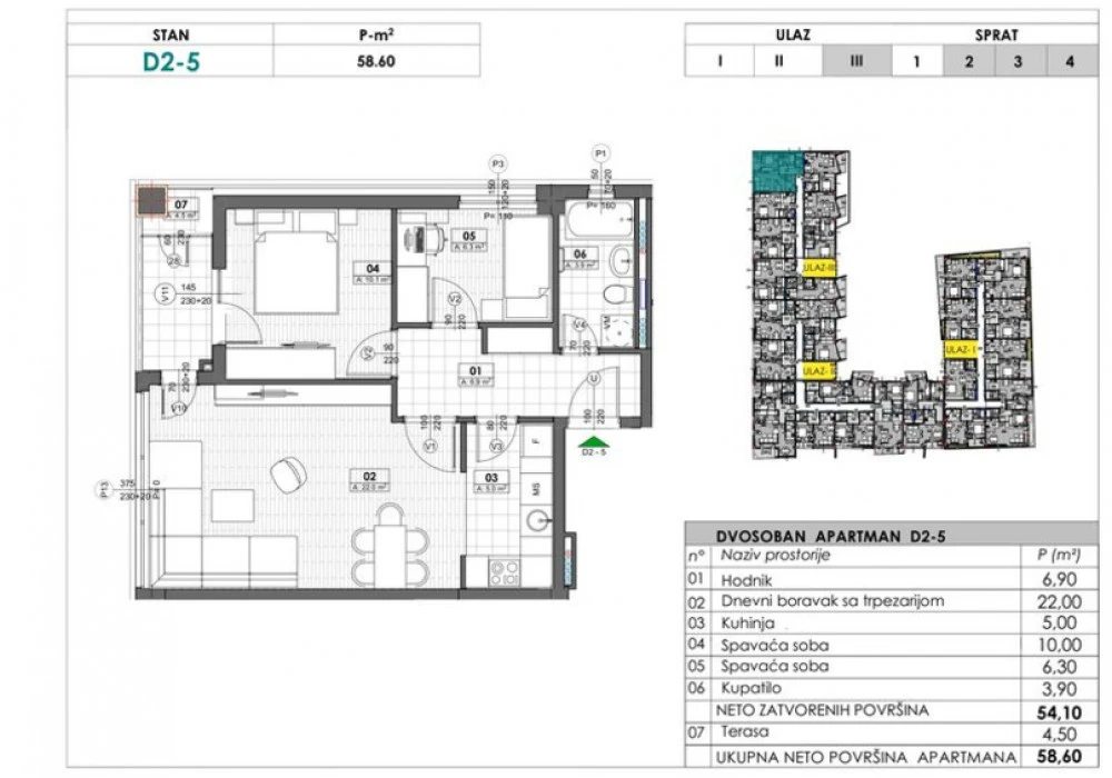 Apartments for sale 38 m². Tivat. 