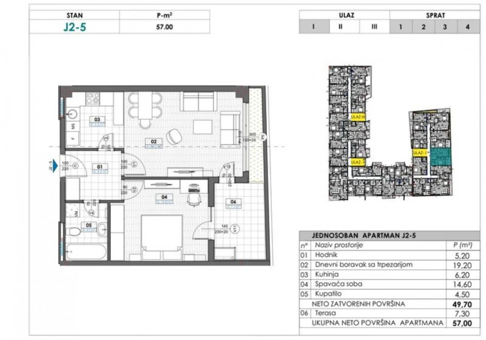 Stan na prodaju 38 m². Tivat. 