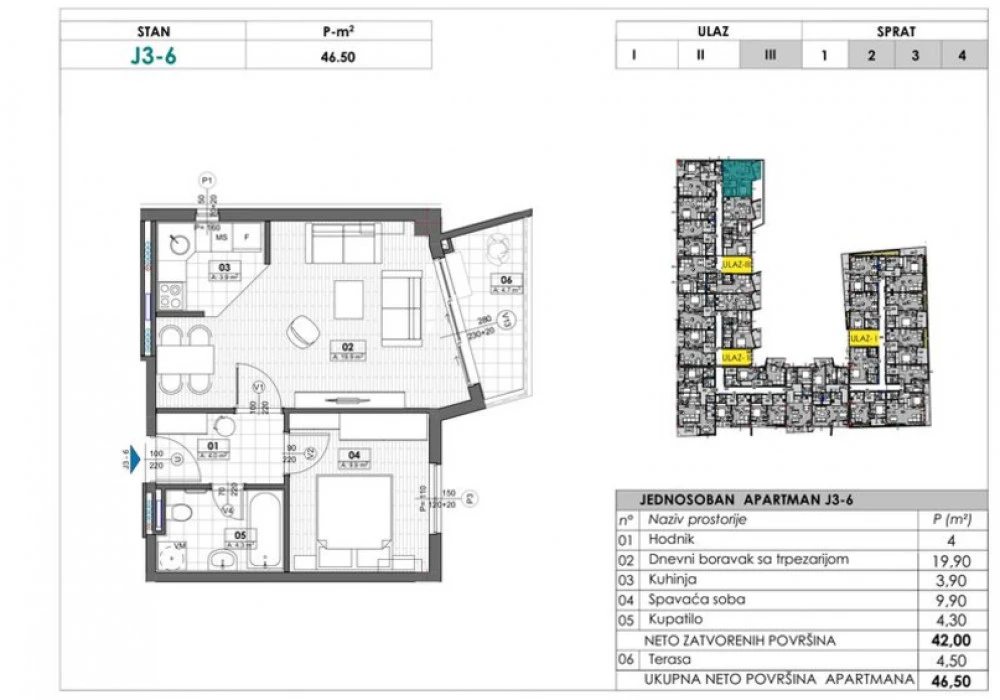 Stan na prodaju 38 m². Tivat. 