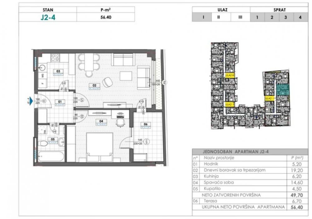 Stan na prodaju 38 m². Tivat. 