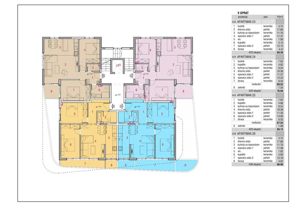 Stan na prodaju 2 собе, 69 m². Budva. 