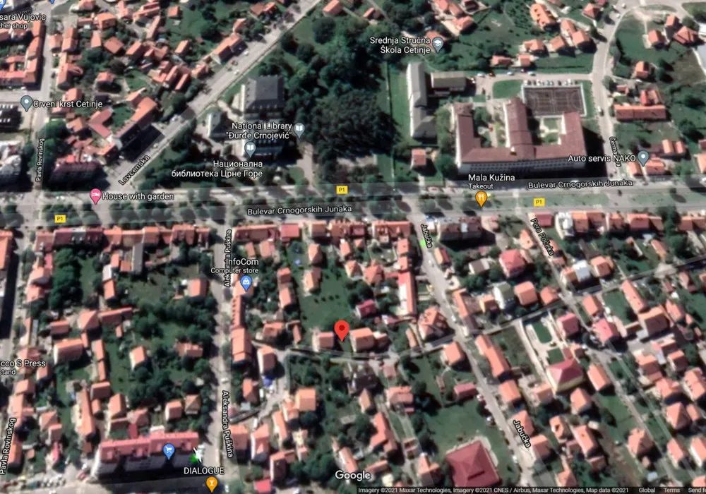 Land for sale for residential construction. Cetinje. 