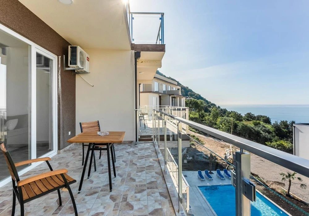 Apartments for sale 2 rooms, 77 m². Budva. 